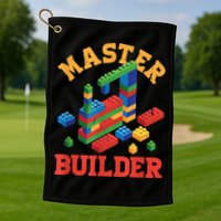 Master Builder Block Building Master Brick Builder Golf Towel