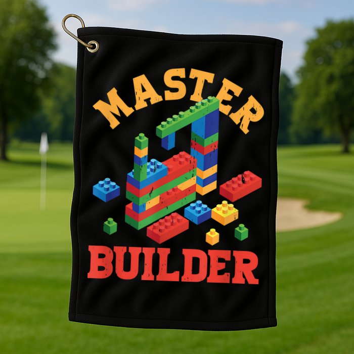 Master Builder Block Building Master Brick Builder Golf Towel