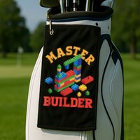 Master Builder Block Building Master Brick Builder Golf Towel