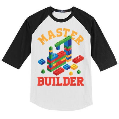 Master Builder Block Building Master Brick Builder Kids Colorblock Raglan Jersey