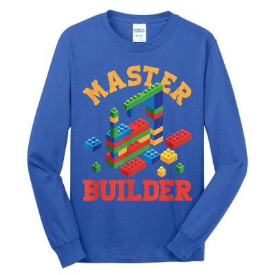 Master Builder Block Building Master Brick Builder Tall Long Sleeve T-Shirt
