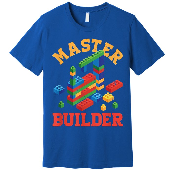 Master Builder Block Building Master Brick Builder Premium T-Shirt