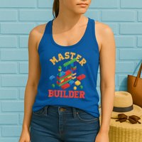 Master Builder Block Building Master Brick Builder Womens Tank Top