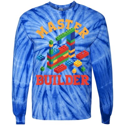 Master Builder Block Building Master Brick Builder Tie-Dye Long Sleeve Shirt