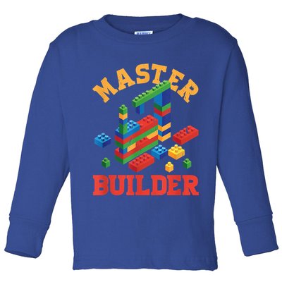 Master Builder Block Building Master Brick Builder Toddler Long Sleeve Shirt