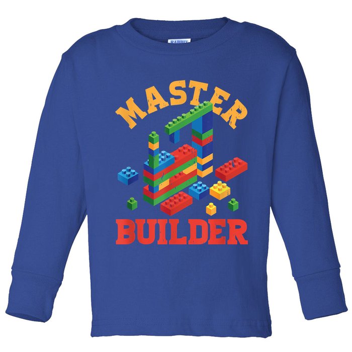 Master Builder Block Building Master Brick Builder Toddler Long Sleeve Shirt