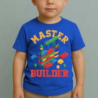 Master Builder Block Building Master Brick Builder Toddler T-Shirt