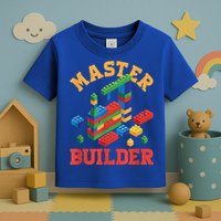 Master Builder Block Building Master Brick Builder Toddler T-Shirt