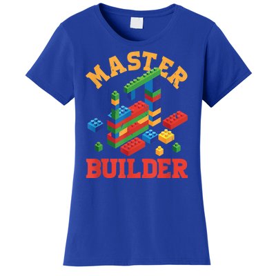 Master Builder Block Building Master Brick Builder Women's T-Shirt