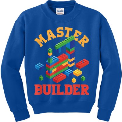 Master Builder Block Building Master Brick Builder Kids Sweatshirt