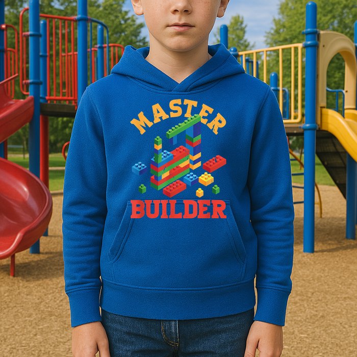 Master Builder Block Building Master Brick Builder Kids Hoodie