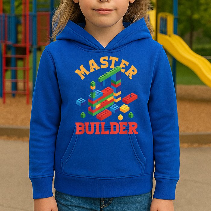 Master Builder Block Building Master Brick Builder Kids Hoodie