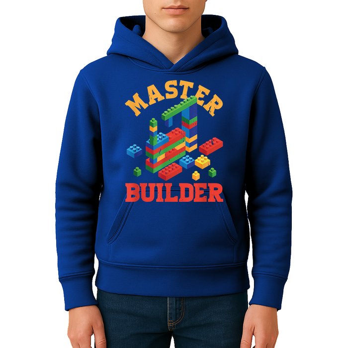 Master Builder Block Building Master Brick Builder Kids Hoodie