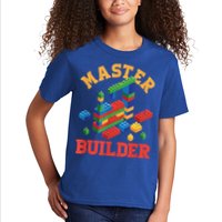 Master Builder Block Building Master Brick Builder Kids T-Shirt