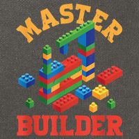 Master Builder Block Building Master Brick Builder Cotton Canvas Backpack