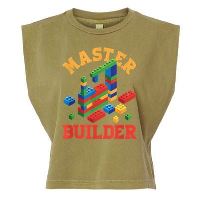 Master Builder Block Building Master Brick Builder Garment-Dyed Women's Muscle Tee