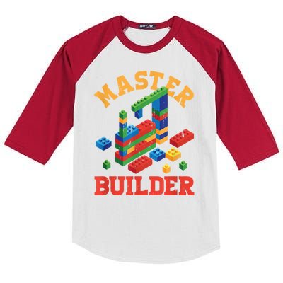 Master Builder Block Building Master Brick Builder Kids Colorblock Raglan Jersey