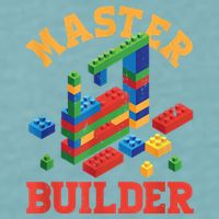 Master Builder Block Building Master Brick Builder Sueded Cloud Jersey T-Shirt