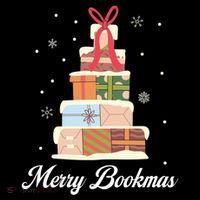 Merry Bookmas Books Pine Tree Funny Reading Lover Christmas Gift Flatbill Hat