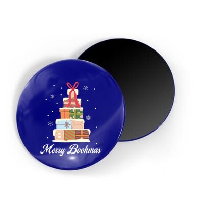 Merry Bookmas Books Pine Tree Funny Reading Lover Christmas Gift Magnet