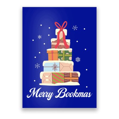 Merry Bookmas Books Pine Tree Funny Reading Lover Christmas Gift Poster