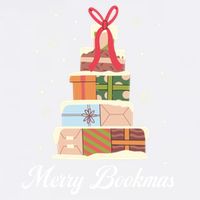 Merry Bookmas Books Pine Tree Funny Reading Lover Christmas Gift Garment-Dyed Sweatshirt