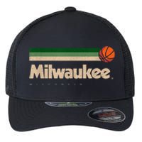 Mil.wau.kee Basketball B-Ball City Wisconsin Retro Mil.wau.kee Flexfit Unipanel Trucker Cap