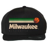 Mil.wau.kee Basketball B-Ball City Wisconsin Retro Mil.wau.kee Wool Snapback Cap