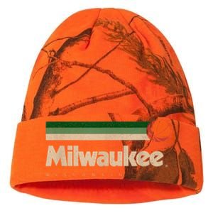 Mil.wau.kee Basketball B-Ball City Wisconsin Retro Mil.wau.kee Kati Licensed 12" Camo Beanie