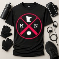 Minnesota Baseball Bats Team Cooling Performance Crew T-Shirt
