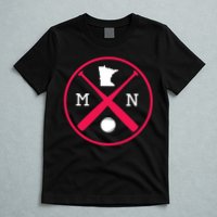 Minnesota Baseball Bats Team T-Shirt