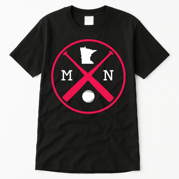 Minnesota Baseball Bats Team Tall T-Shirt