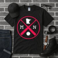 Minnesota Baseball Bats Team Tall T-Shirt