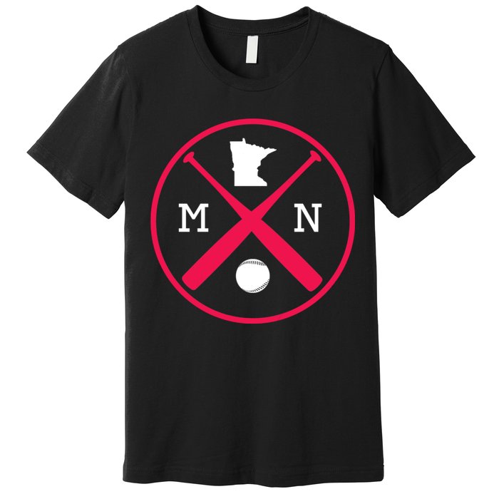 Minnesota Baseball Bats Team Premium T-Shirt