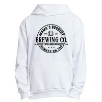 Mama's Boobery Brewing Co Two Locations Always On Tap Breastfeeding Mam Urban Pullover Hoodie