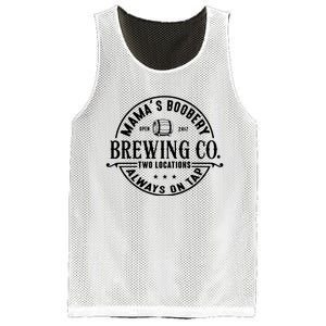 Mama's Boobery Brewing Co Two Locations Always On Tap Breastfeeding Mam Mesh Reversible Basketball Jersey Tank