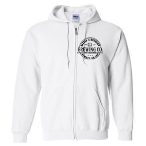 Mama's Boobery Brewing Co Two Locations Always On Tap Breastfeeding Mam Full Zip Hoodie