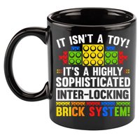 Master Builder Bricks Blocks Play Toys 11oz C Handle Ceramic Mug