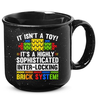 Master Builder Bricks Blocks Play Toys 15oz Campfire Ceramic Mug