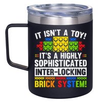 Master Builder Bricks Blocks Play Toys 12oz Stainless Steel Coffee Mug