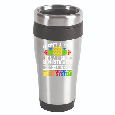 Master Builder Bricks Blocks Play Toys 16oz Travel Tumbler
