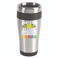 Master Builder Bricks Blocks Play Toys 16oz Travel Tumbler