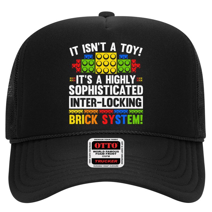 Master Builder Bricks Blocks Play Toys Trucker Hat