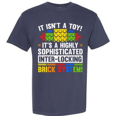 Master Builder Bricks Blocks Play Toys Garment-Dyed Heavyweight T-Shirt