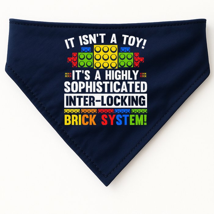 Master Builder Bricks Blocks Play Toys USA-Made Doggie Bandana