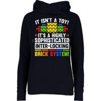 Master Builder Bricks Blocks Play Toys Womens Funnel Neck Pullover Hood