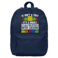 Master Builder Bricks Blocks Play Toys 16 in Basic Backpack