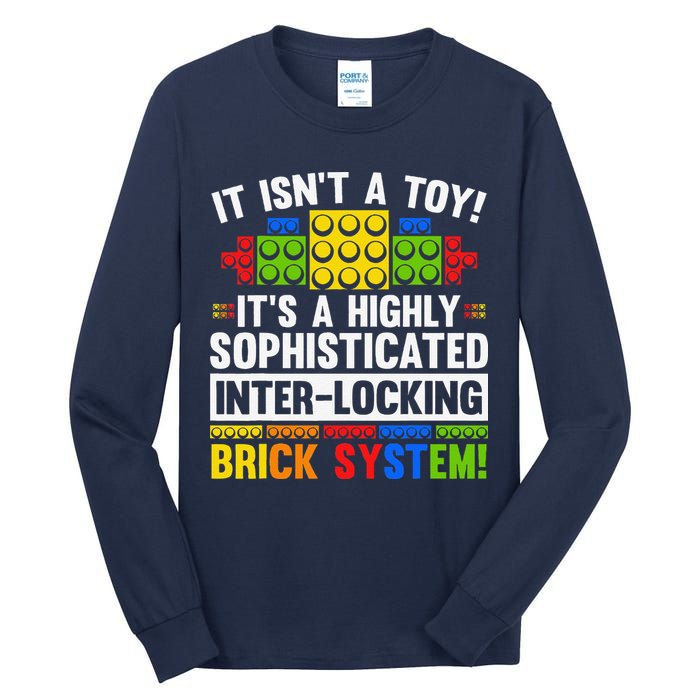 Master Builder Bricks Blocks Play Toys Tall Long Sleeve T-Shirt