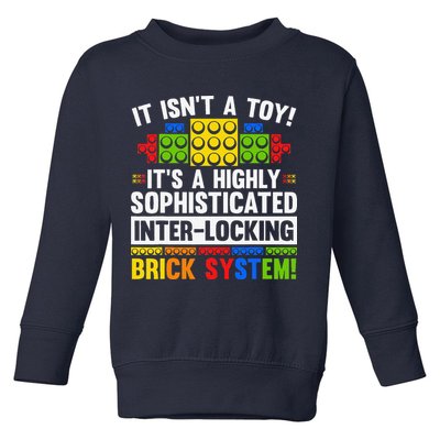 Master Builder Bricks Blocks Play Toys Toddler Sweatshirt