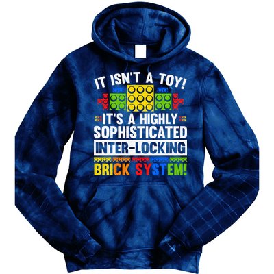 Master Builder Bricks Blocks Play Toys Tie Dye Hoodie
